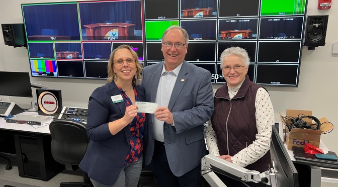 Chapter 80 Presents Donation In Support of the Gary Mach Excellence in Media Fund